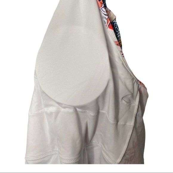 Floral Open Back High Neck‎ One Piece Swimsuit Lace - Picture 9 of 9